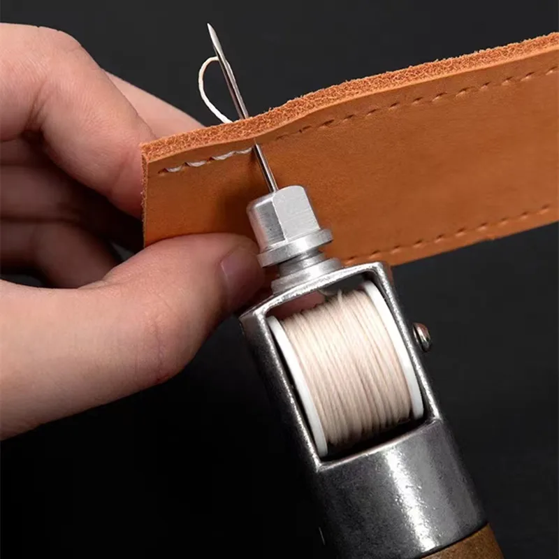 Leather Awl Kit Speedy Stitcher Hand Sewing Machine Waxed Thread For Edge Leather Stitching Set Shoe Repair Shoemaker Craft Tool