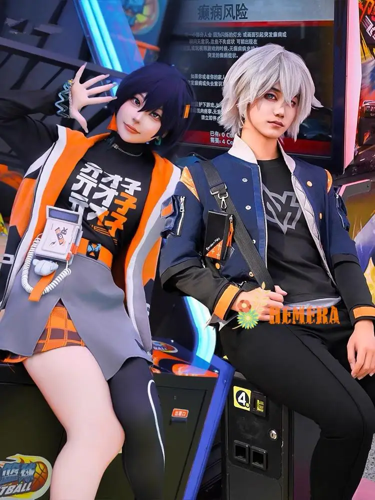 

Game ZZZ Zenless Zone Zero Belle Wise Cosplay Costume Wigs Game Suit Fashion Top Shorts Halloween Carnival Party Outfit NEW