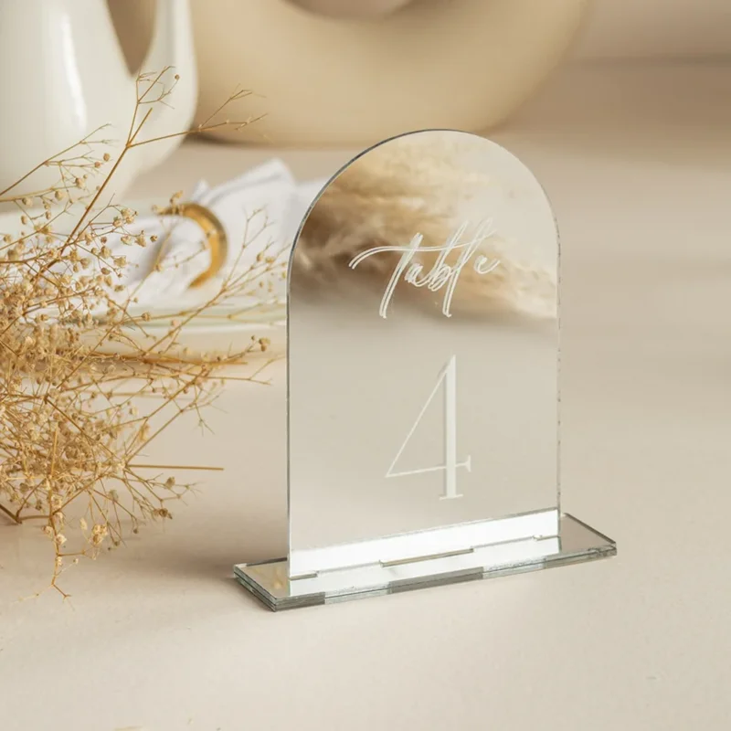 

Custom Arched Silver Table Numbers,Wedding Gold Mirror Table Numbers,Wedding Table Signs,Wedding Reception Table Decor
