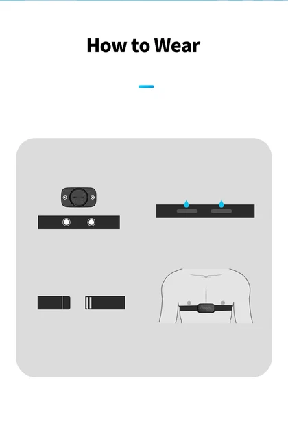 Cardiofrequenzimetro GEOID HS500 - Fascia Toracica Bluetooth/ANT+, IP67 Impermeabile, Batteria 800 Ore - Foto 6