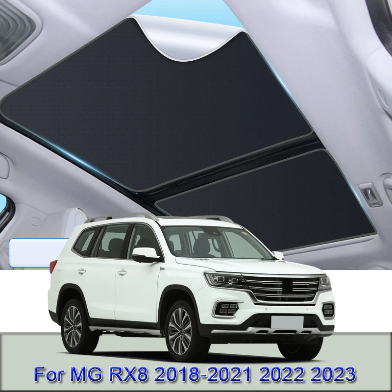 

For MG RX8 2018-2021 2022 2023 Car Electrostatic Adsorption Sunroof Sunshade Heat Insulation Skylight Sticker Auto Accessories