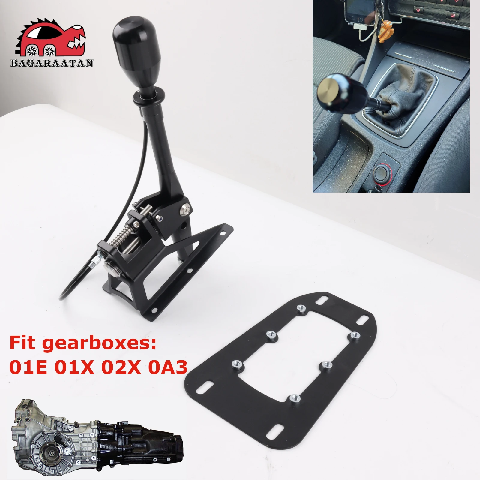 Quick Short Shifter Billet Gear Shifter Box For Audi A4 B5 B6 B7 For Audi 80 B4 Lever For Gearboxes 01E 01X 02X 0A3