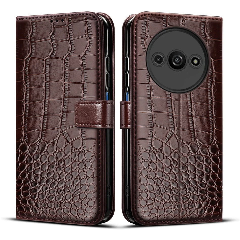 Elegant Leather Wallet Flip Cover with Full Protection and Magnetic Closure