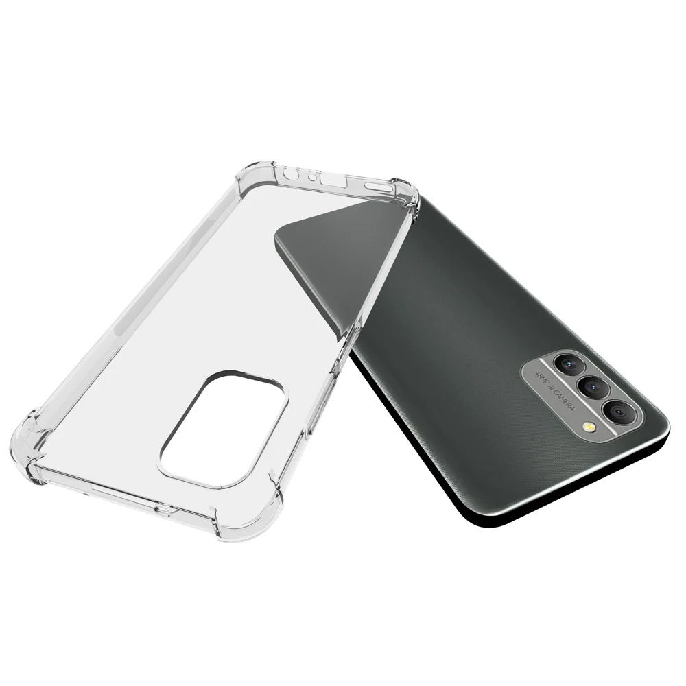 Clear TPU Protective Case with Air Cushion and Non-Slip Grip for 6.58 Inch Smartphones