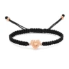 Women Memorial Ashes Bracelet Braided Rope Transparent Heart Mini Urns Ashes Holder Keepsake Jewelry Bangle Length Adjustable 1