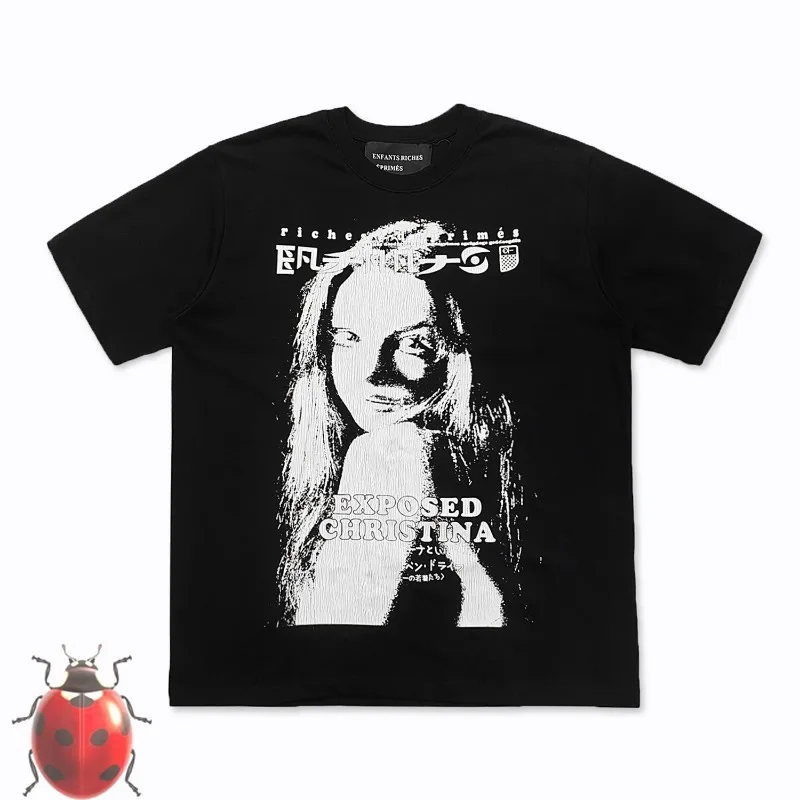 

Long Haired Girl Sketch Print Enfants Riches Deprimes ERD T Shirt Men Women 1:1 High Quality Oversize Casual T-Shirt