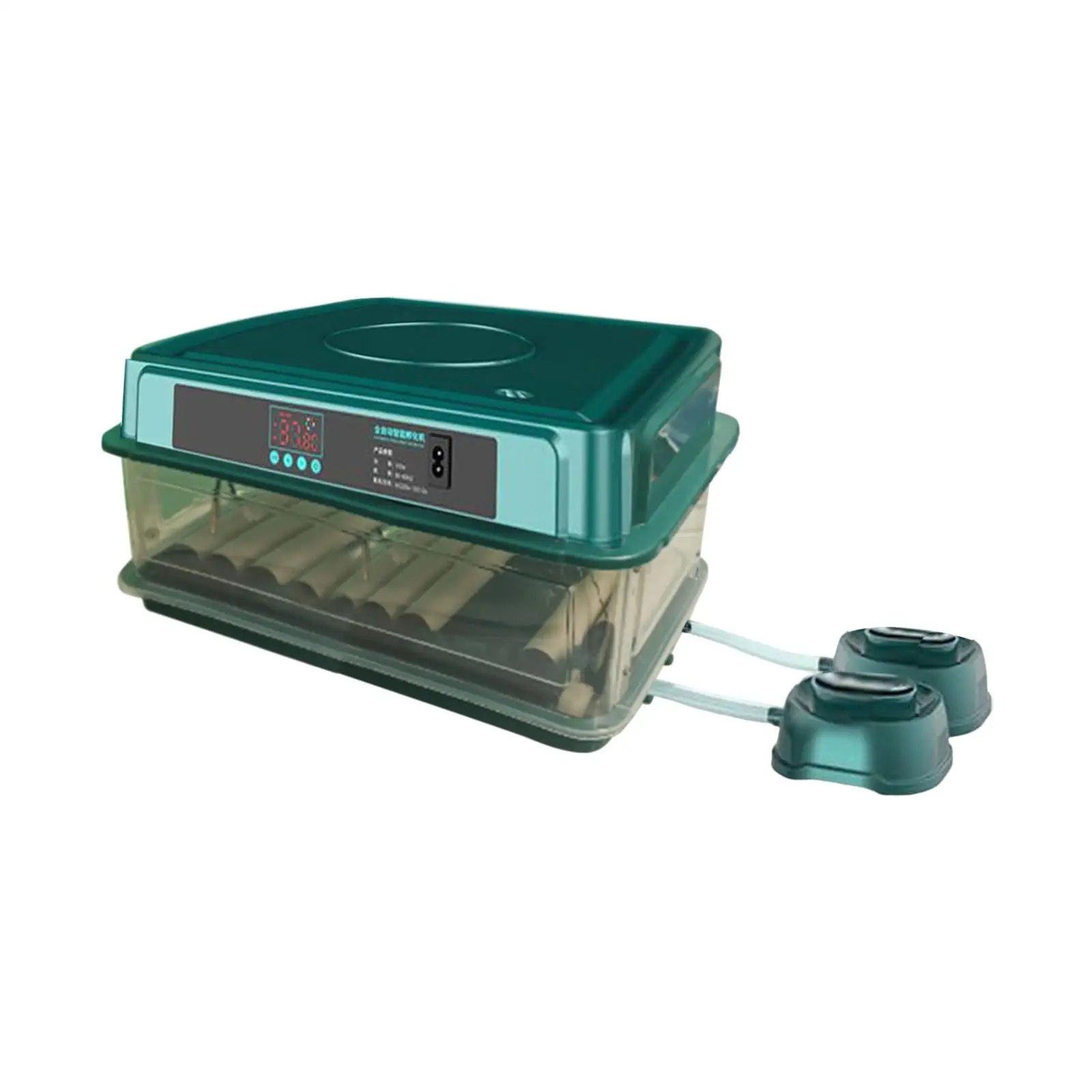 

Automatic Poultry Hatcher Easy to Clean Hold 64 Eggs Hatching Machine Digital Egg Incubator for Chicken Goose Turkey Birds Duck