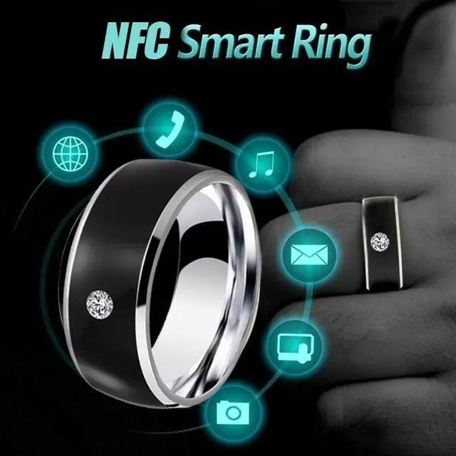 Fashion Multifunctional Technology Wearable Connect Intelligent NFC Finger Ring Smart