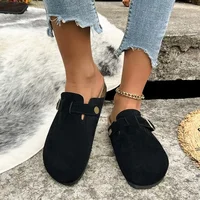 Cork Footbed Clogs for Women Men Fashion Leather Mules Comfort Potato Shoes with Arch Support Indoor Outdoor Flat Slides 1