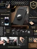 YATBEST Men's Card Bag With Air Tag Positioning Slot RFID Anti Theft Brush Ultra Thin Metal Wallet Credit Card Clip 2