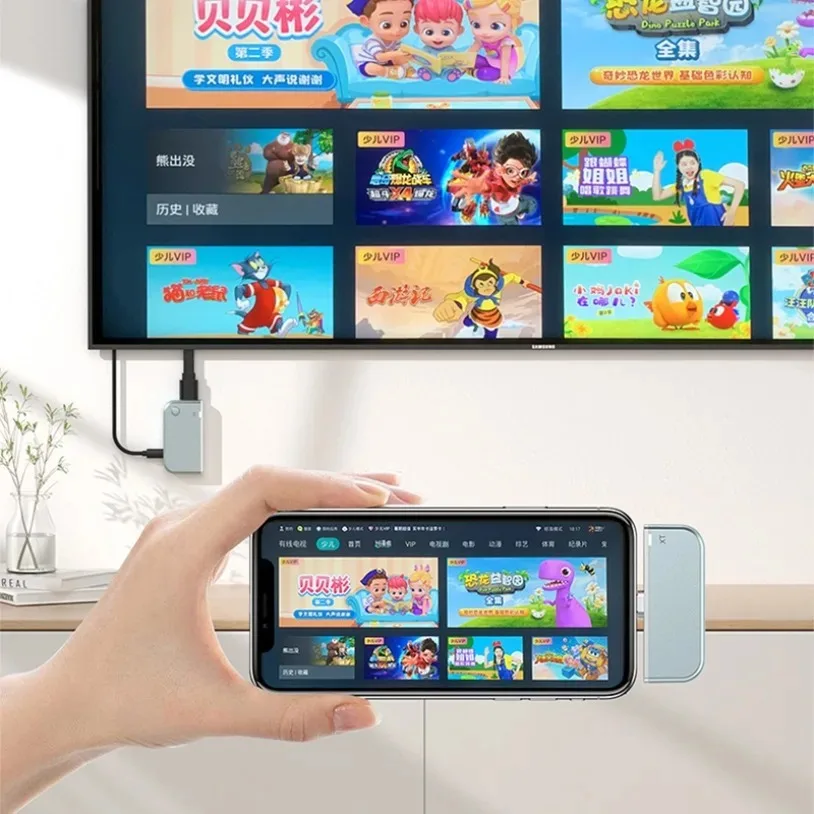 HDMI-Compatible Wireless Video Audio Transmitter Receiver 50M 1080P@60Hz Wireless Display Adapter From PC to Projector & Monitor