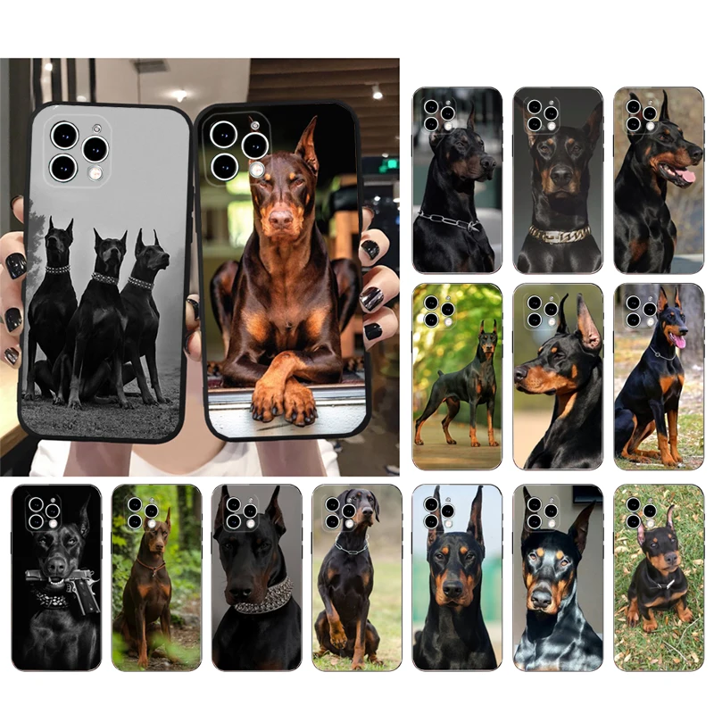 

Doberman Dog Phone Case For iphone 15 14 Pro Max 13 12 11 Pro Max XSMax XR 12 13 mini 14 Plus Shell