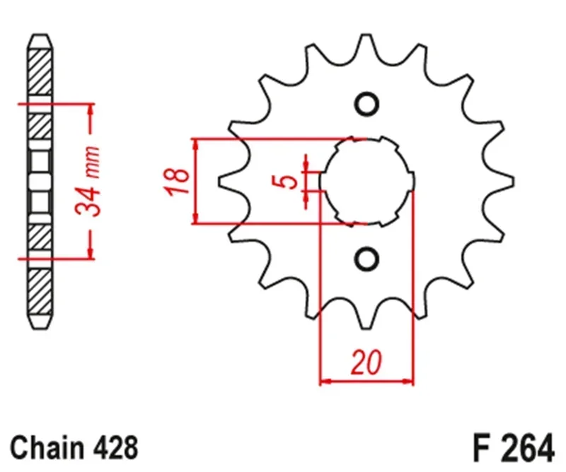 Motorcycle Front Sprocket For Kymco 125 Pulsar Hipster Stryker Zing Gilera 125 Cougar Derbi Senda