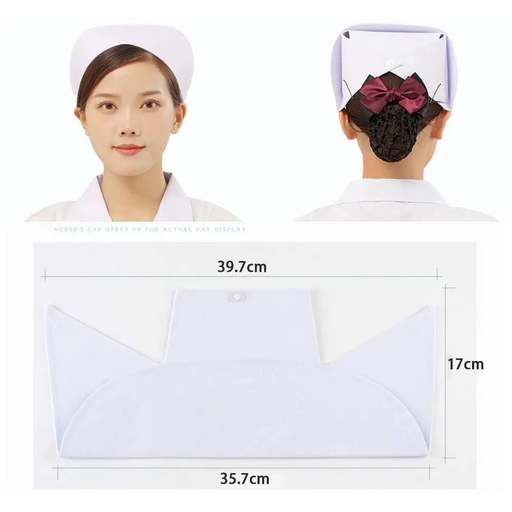 High quality Costume Accessories Nurse Hat Durable Accessories Swallowtail Hat Nurse Headband Work Cap Operating Room