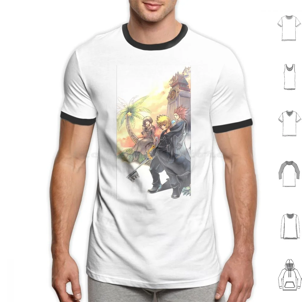 Kingdom Hearts-Sea-Salt Trio T Shirt 6Xl Cotton Cool Tee Kingdom Hearts 358 2 Giorni Kingdom Hearts 2 Sora Roxas Xion Kairi Riku