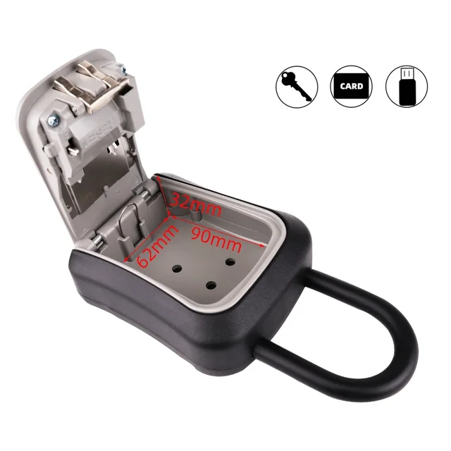 Password Key Box Outdoor Key Safe Lock Box Decoration Key Code Storage Wall Mounted Password Box 6