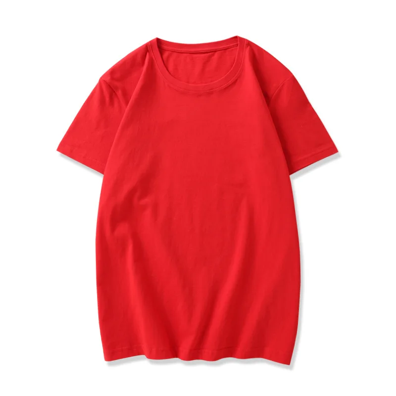 

B28 Women t-shirt Short Sleeve Cotton tee tops for women solid color O-neck summer tshirt