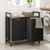 Laundry Basket Organizer, Laundry Hamper with Shelf & 2 Pull-Out Removable Bags, Dirty Clothes Hamper Organizer for Laundry Room 2