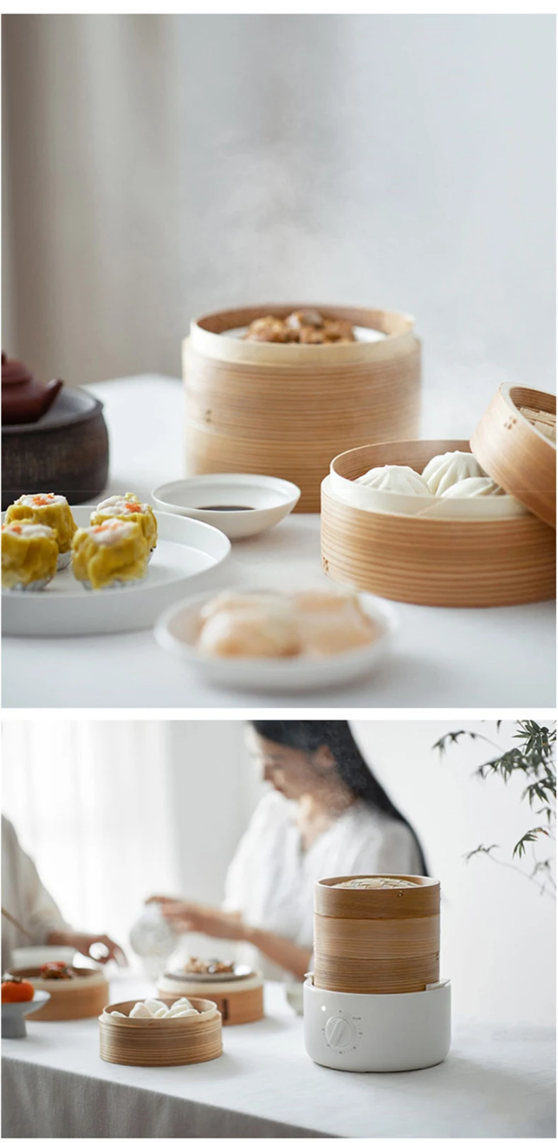 Description Picture 6 of itemOlayks Bread Steamer Cooker Rice Roll Steamer Multifunctional Cecotec Electric Food Kingdom Kitchen Buffet Food Warmer Steam Pot