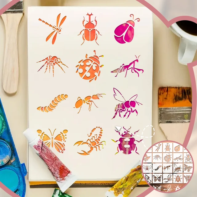 Decorative Insect Stencils 4