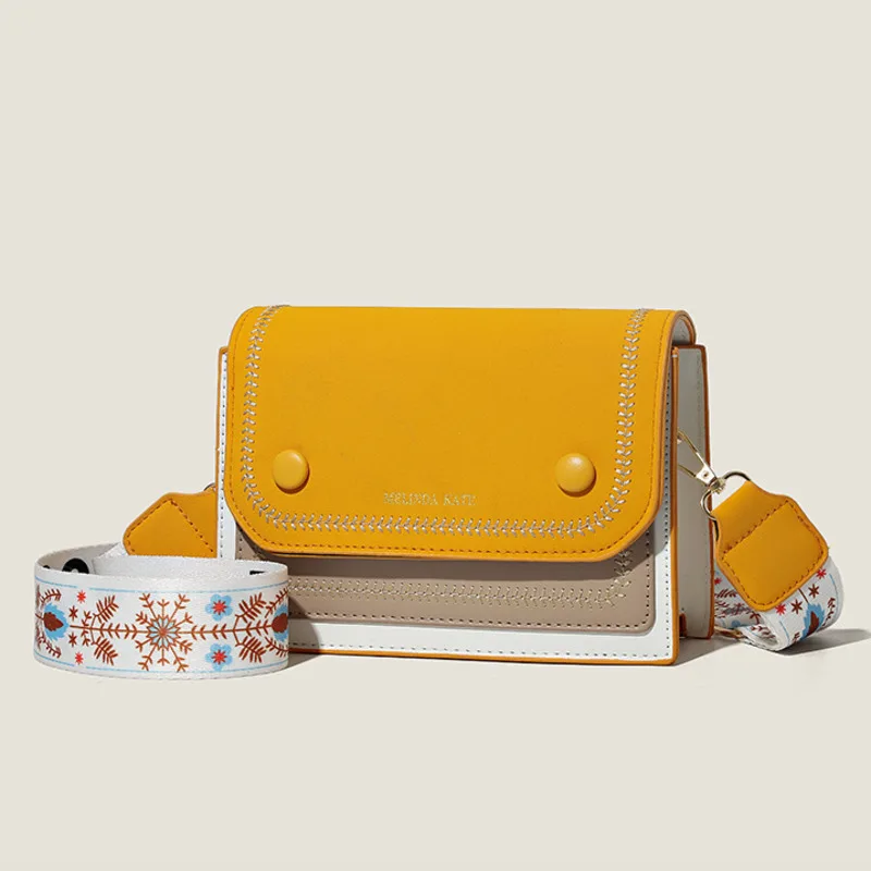 

Дизайнерская женская сумка, новая модная маленькая квадратная сумка через плечо на одно плечо, дамская сумочка, кошелек из мягкой кожи с откидной крышкой, роскошные женские сумки