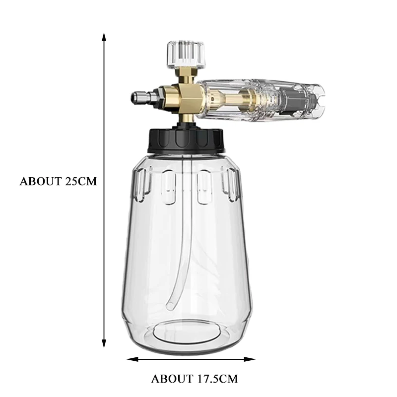 Car Wash Accessories Full transparent Snow Foam Lance With 1/4 Quick Connection Foam Cannon For High Pressure Washer Water Gun