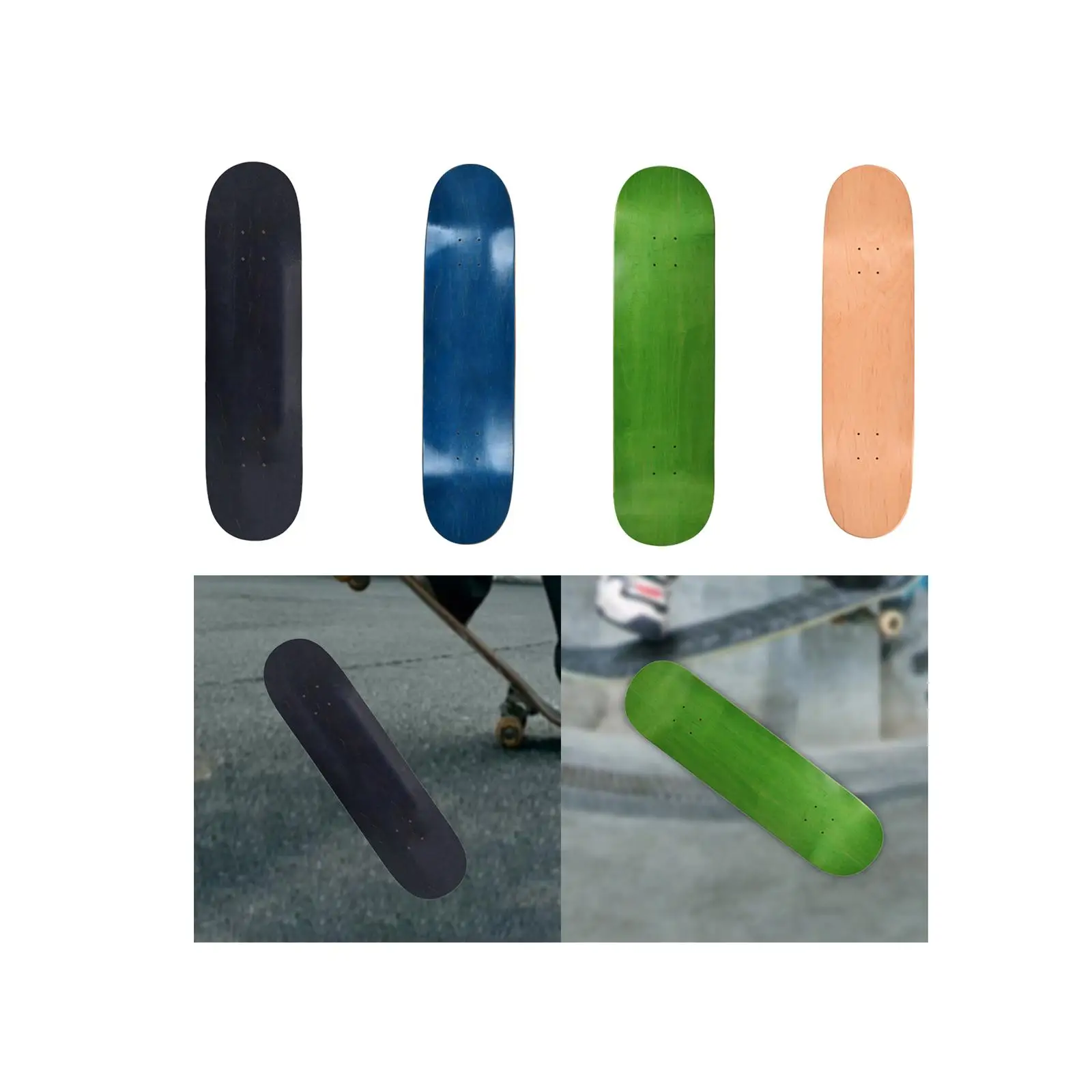 Wood Skateboard Deck Double Tail Skateboard for Beginners Girls Children Wood Skateboard Deck Double Tail Skateboard for Beginners Girls Children