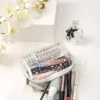 Chic Transparent Star PVC Makeup Bag - Waterproof, Large Capacity, Portable Cosmetic Organizer 5