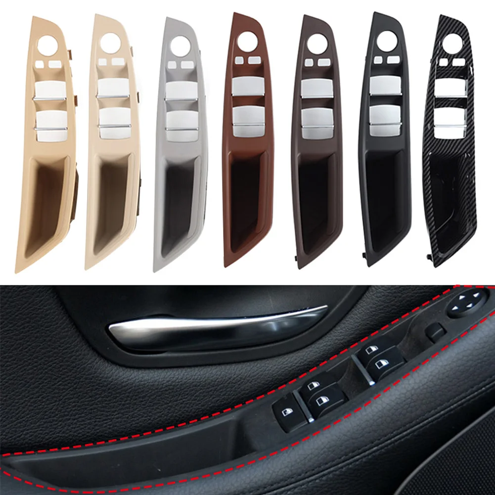 

LHD боковой подлокотник для водителя, дверная ручка, панель, крышка для BMW 5 серии F10 F11 F18 520 523 525 528 530, черный, бежевый, серый, красный, коричневый