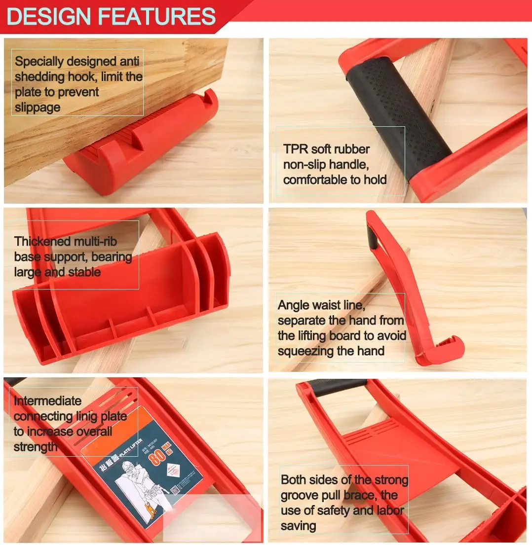 Panel Carrier 80 kg Panel Carrier Plier Load Tool Marble Plasterboard Load Lifter Giant Panel Carrier Carry Tile Tools Wooden Board Extractor