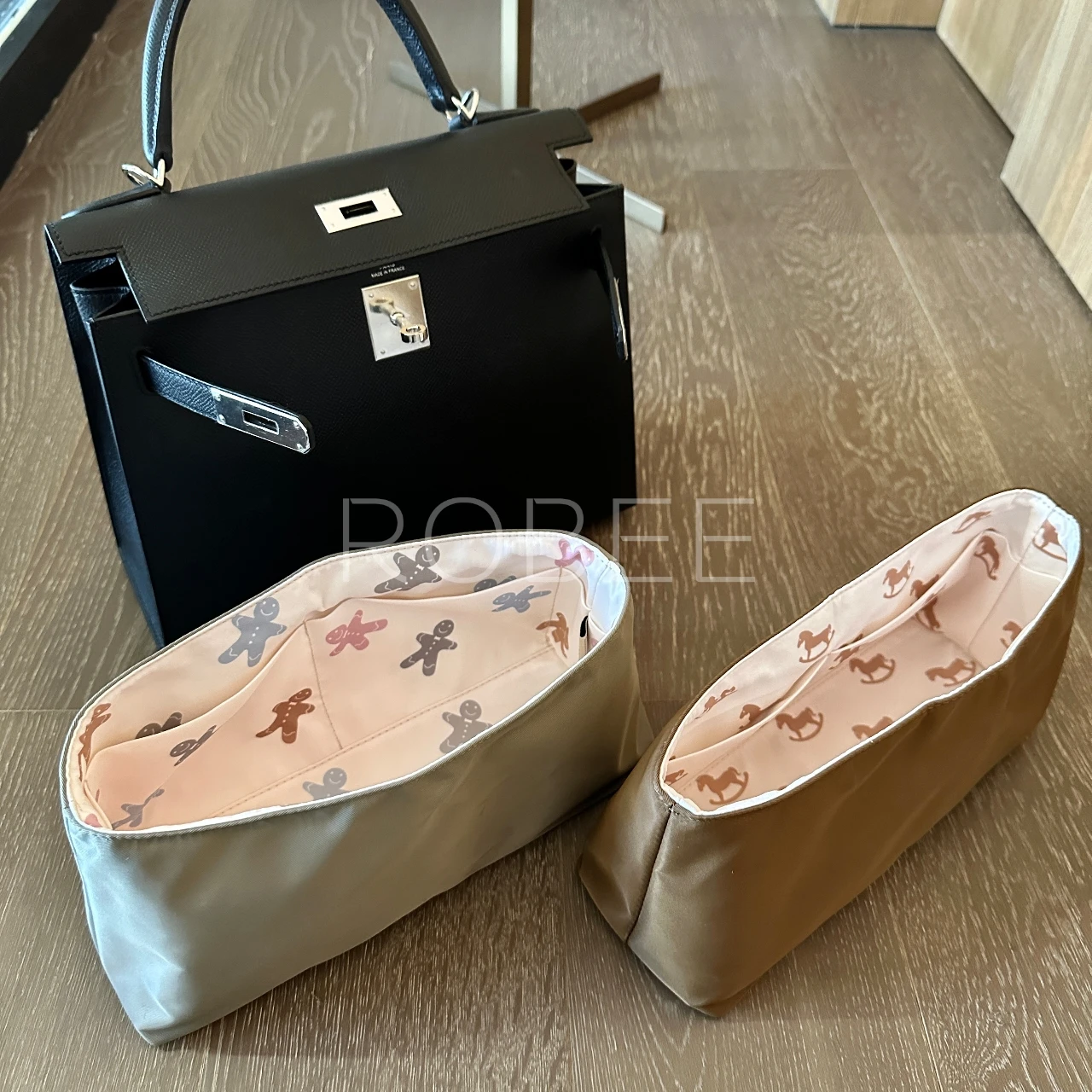 ROBEE For H kelly Organizer Insert 25 28 Waterproof Design quick-drying fabric Premium nylon Fits handbag innerbag  of Limited 5