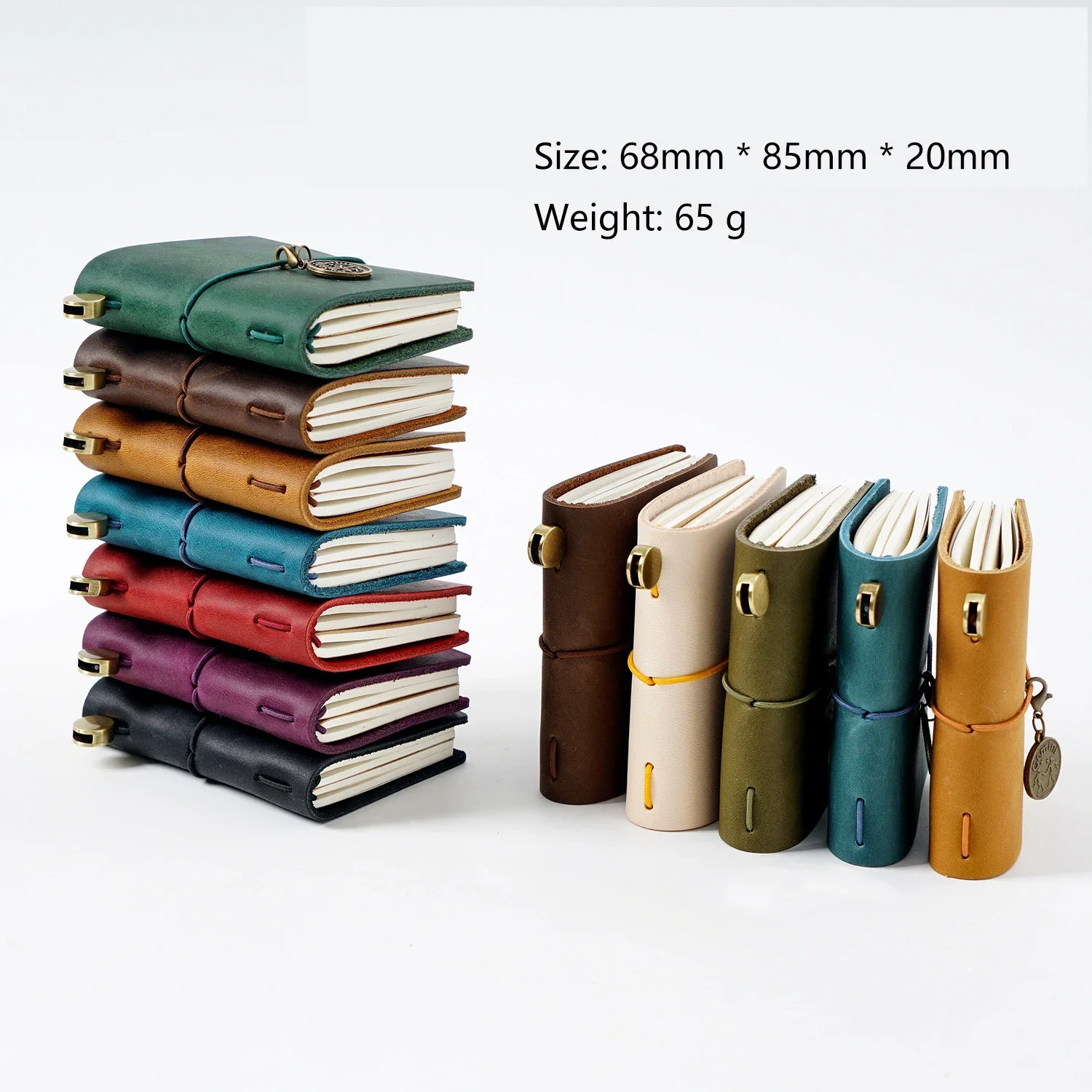Genuine Leather Traveler's Notebook Handmade Diary Cowhide Pocket Planner Notebooks for Students Stationery 2