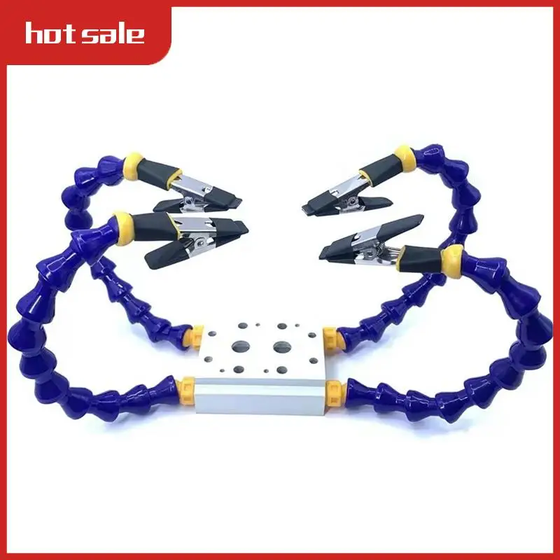 A21R-Octopus Soldering Helping Hands Bench Vise Table Clamp With Arm Solder Iron Holder PCB Repair Tools