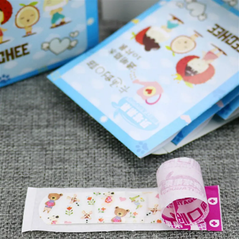 10/120pcs Transparent Medical Patch Waterproof Wound Bandages Cute Breathable First Band Aid Medical Adhesive for Kids