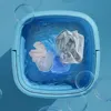 Portable Mini Washing Machine Foldable Underwear Socks Baby Clothes Washer with Dryer Bucket Travel Appliance Cleaning Tool 4