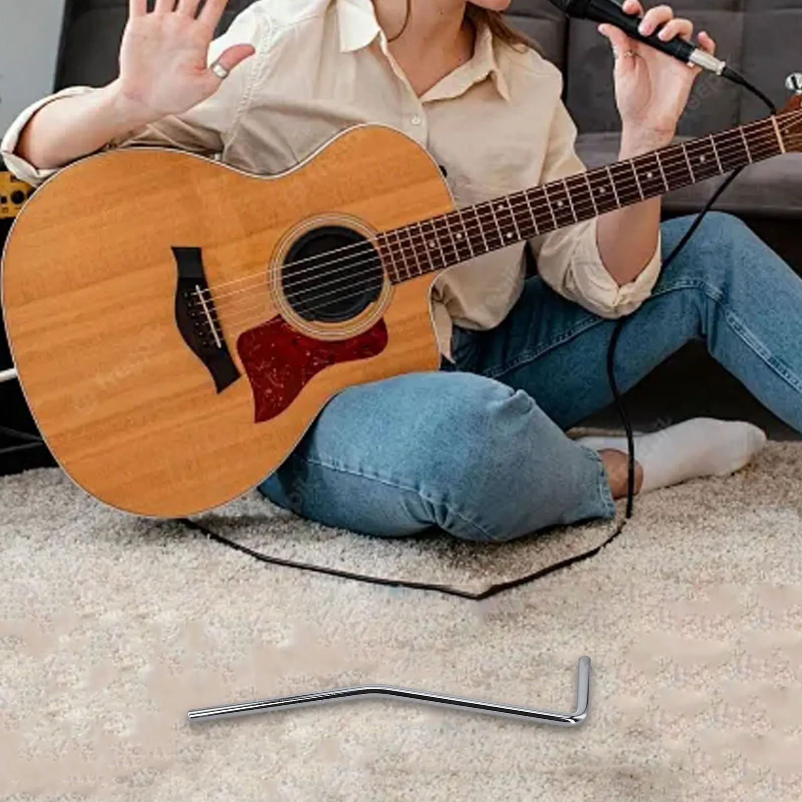 Für Gitarrenperformance, 8,6 mm Tremolo-Stangenbuchse, Tremolo-Griff, stabile Verbindung, reibungslose Steuerung für E-Gitarre – Detail 15