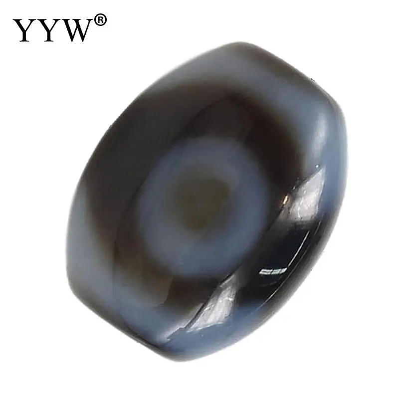 Vintage Natural Tibetan Agate Onyx Dzi Beads Oval 10x12mm Necklace Bracelet Lucky Symbol Powerful Amulet For Jewelry making