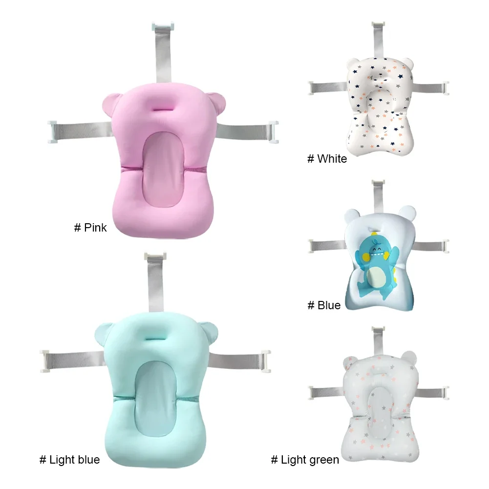 Baby Bath Support Pad Baby Bath Seat Baby Bath Tool Newborn Baby Bath Cushion Seat Floating Newborn Shower Bath Mat Soft Provides Comfort and Support for Baby 0-12 Months