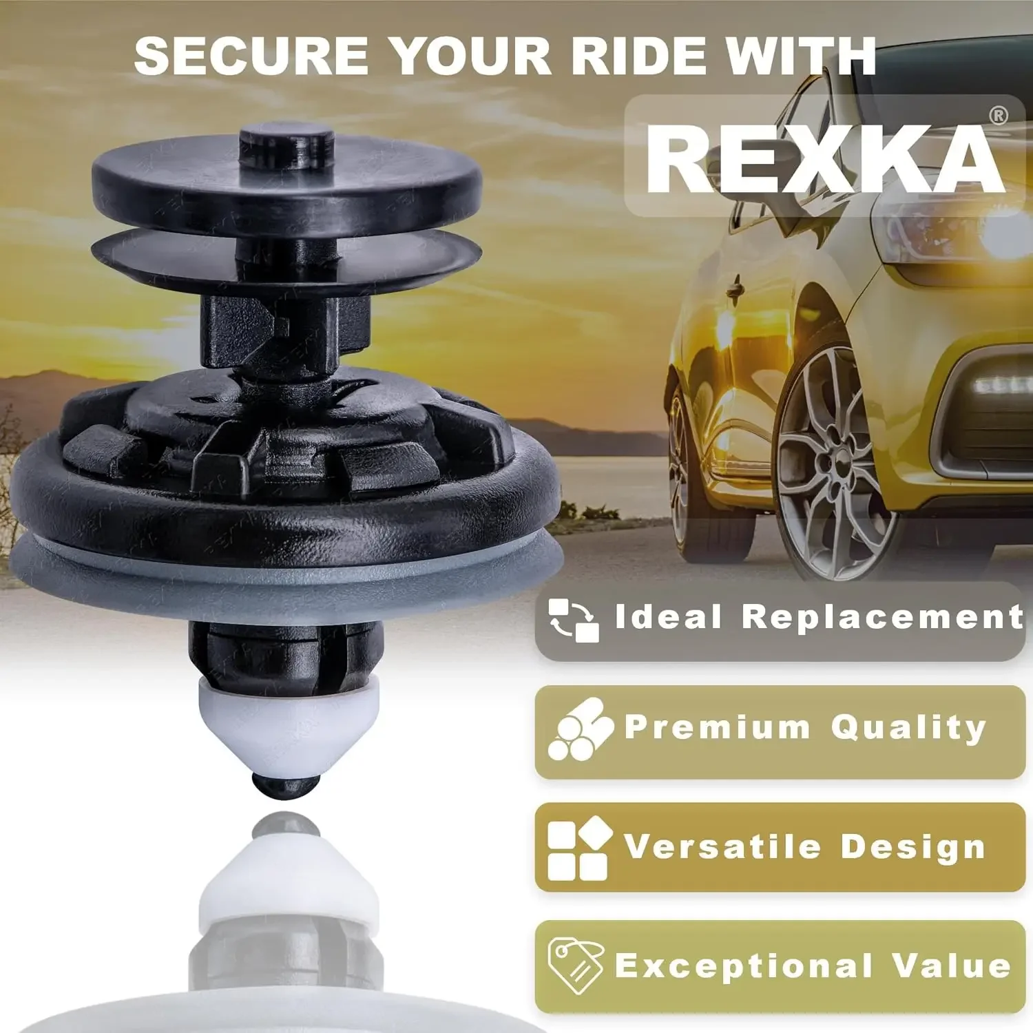 For VW Transporter T5 T6 2003 - 2015 Multivan Doubleback Car Door Panel Card Trim Clips Inner Fastener Rivet Direct Replacement