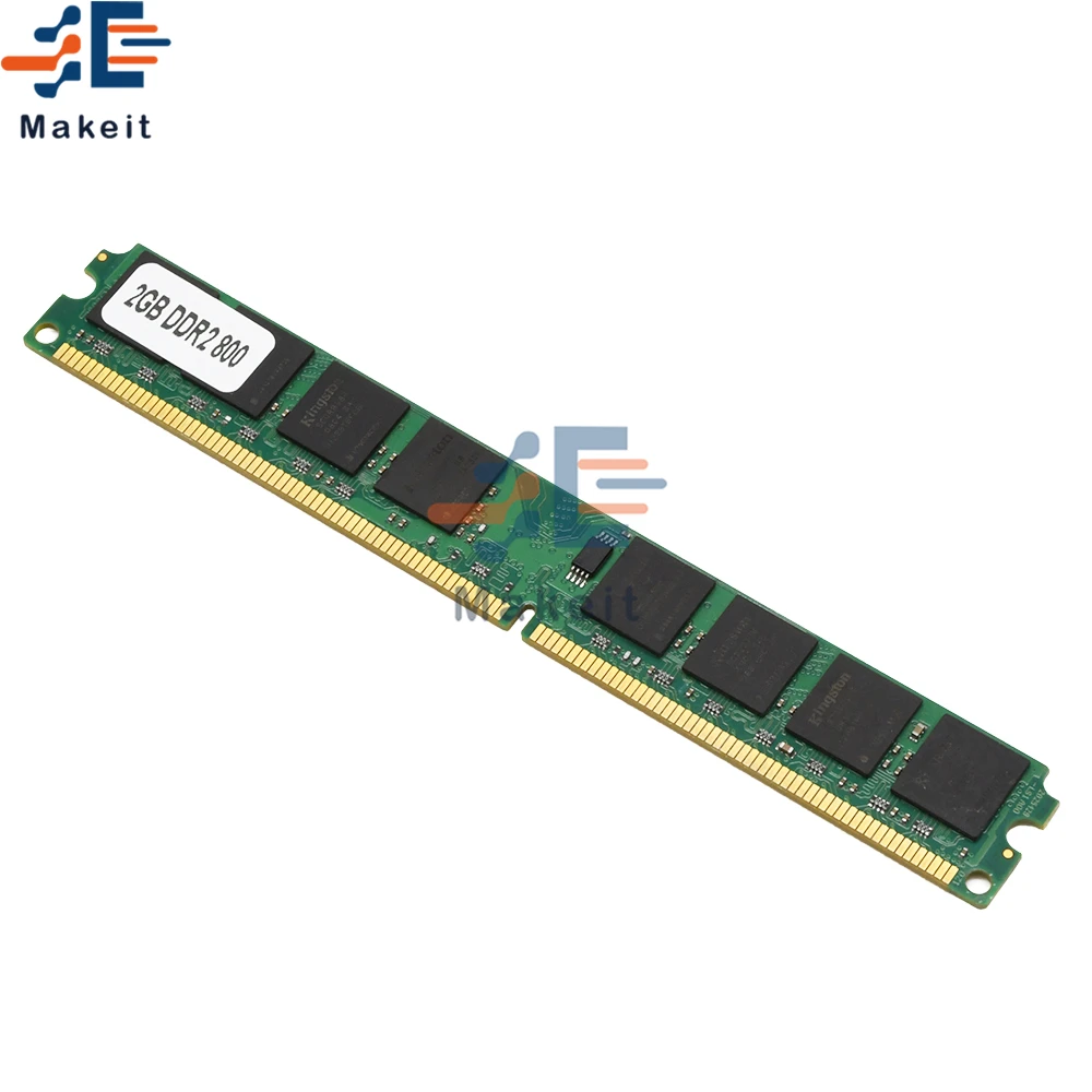 2GB DDR2 667/800MHZ 4GB DDR3 1600MhzDIMM AMD CPU anakart masaüstü bilgisayar için PC2-6400 240 Pin RAM bellek 800D2N6/2G