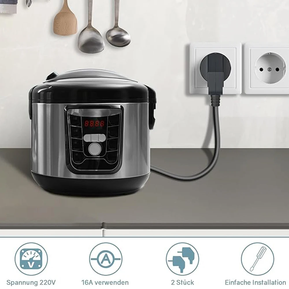 EU Plug Adapter 16A Male Replacement for Power Extension Cable plug adapter electrical socket plug outlet extender power extension plug extension sockets power plug connector power socket