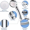 1Set Universal 3 Modes Adjustable Bath Showerhead High Pressure Rain Water Saving Luxury Home Hotel Sprayer Bathroom Shower Head 3