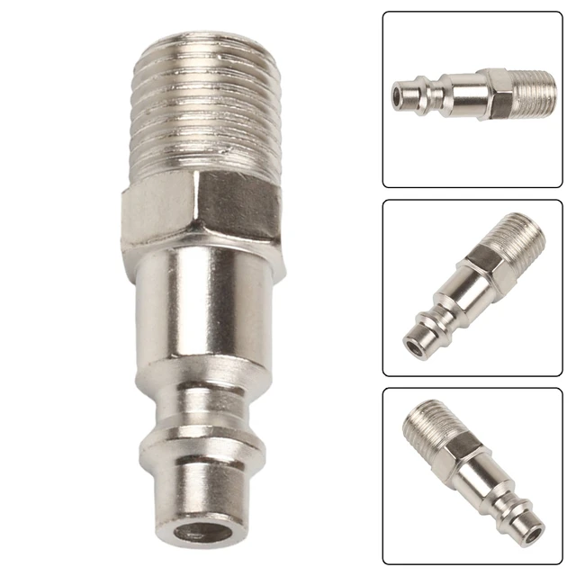 Couremplaçant de connecteur de raccord rapide pneumatique pour compresseur  d'air, filetage mâle, norme européenne, type Euro, 1/4, 3/8, 1/2 -  AliExpress