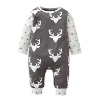 0-18Months Newborn Baby Girls Rompers Jumpsuit Clothes Thin Cotton Patchwork Long Sleeve Infant Girls One Piece Climb Clothing 1