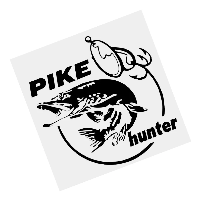 

Y462# Pike Hunter Fish Animal Car Sticker Vinyl Decal Decor Car Accessories Waterproof Decoration Pegatinas Para Coche