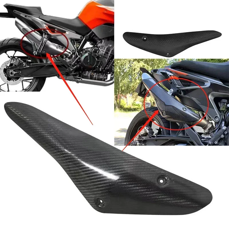 

For KTM Duke 790 890/R Motorcycle Exhaust Muffler Shield Guard Protection Cover Escape Anti ScaldingBoard Fairing Slip On Carbon