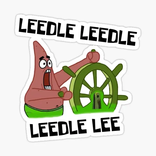

Leedle Leedle Leedle Lee 5PCS Stickers for Living Room Window Luggage Decor Kid Cute Art Bumper Water Bottles Decorations Car