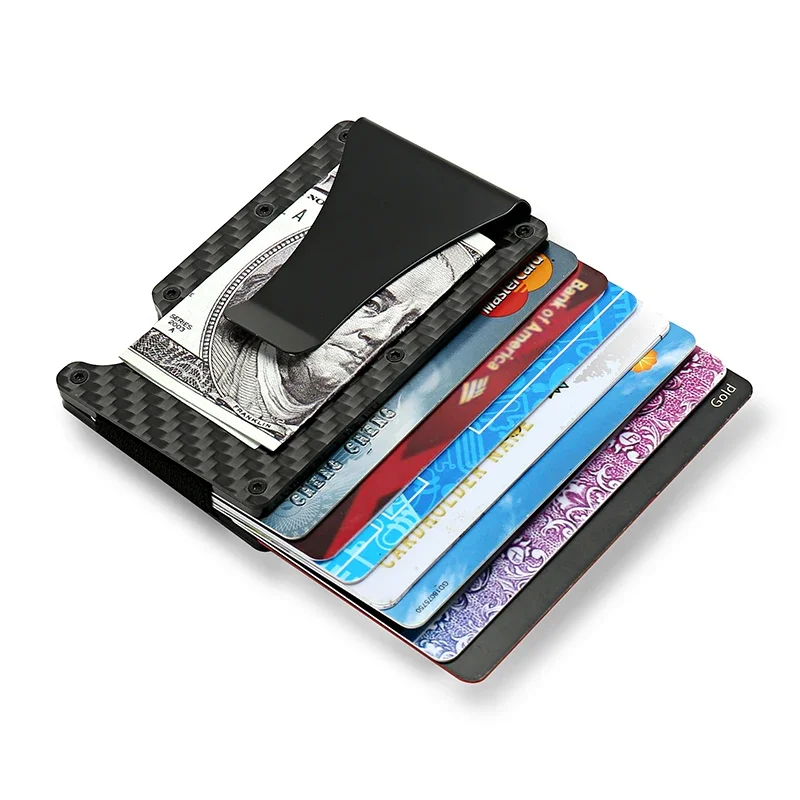Rfid Credit Card Holder Slim Metal Magic Wallets Men Women Thin Mini Id Bank Cardholder Aluminium Alloy Case Wallet for Men Best Sellers In Luggage, Bags