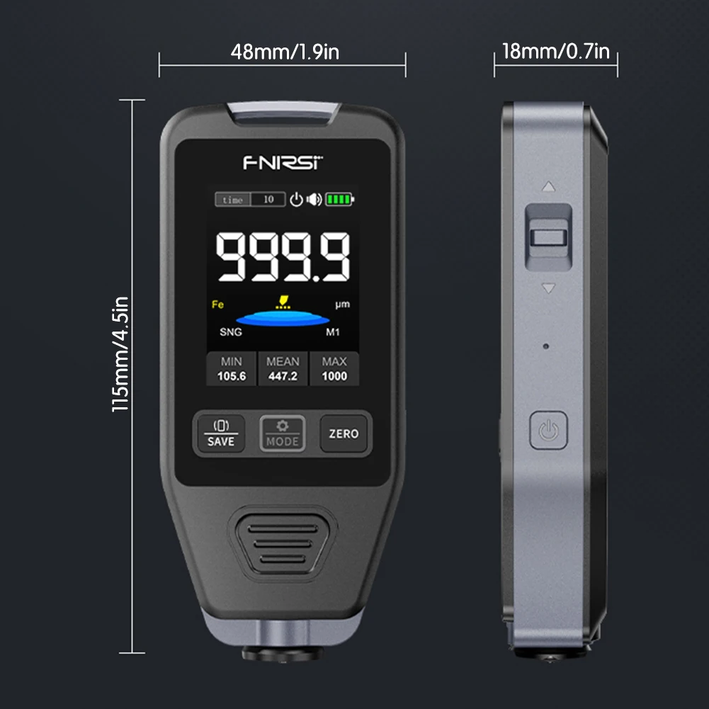 Paint Thickness Gauge Digital Display Coating Thickness Gauge For Car Body Car