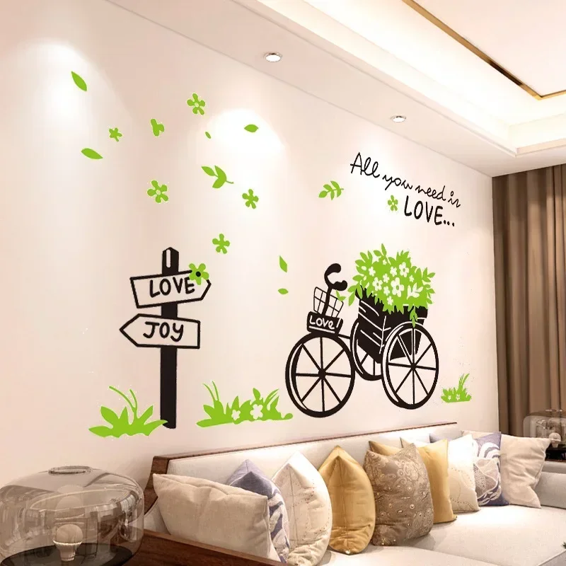 Pegatinas De Pared DIY Mariposas Y Flores – Extraíbles, Decoración Infantil O Salón (Púrpura)